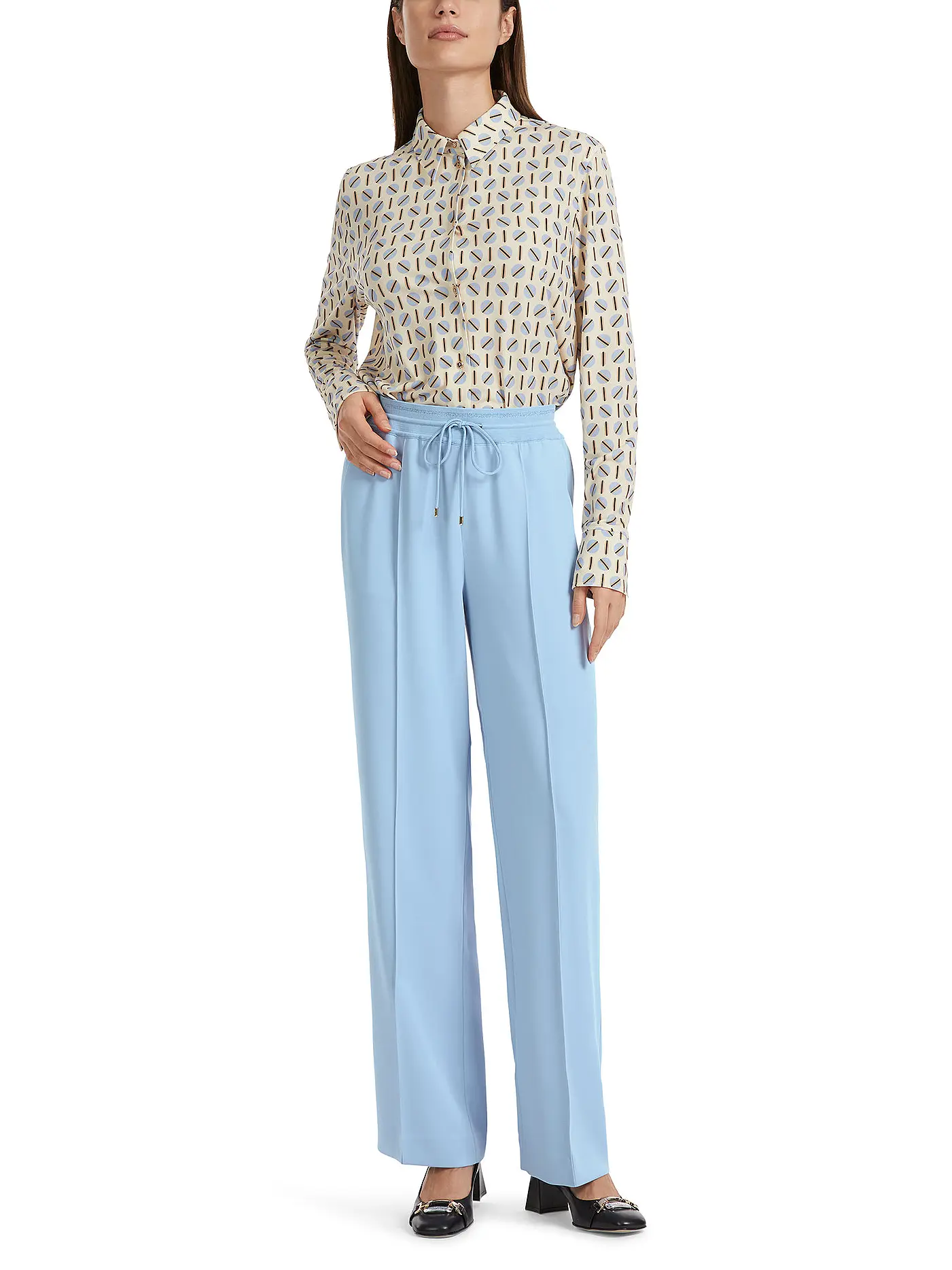 MARC CAIN | Hose Wide Leg WELBY | hellblau